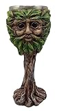 Atlántico Collectibles caprichoso, bosque espíritu Greenman deidad vino cáliz copa figura 6oz