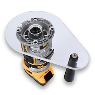 WOOD GRAIN JUNKIE® TrimFit Pro® 6"x9" Router Base Plate Compatible with DeWalt DWP611, DCW600B – Single Grip, 3/8” Clear Acrylic, Pre Drilled Router Accessory for Woodworking, Made In USA