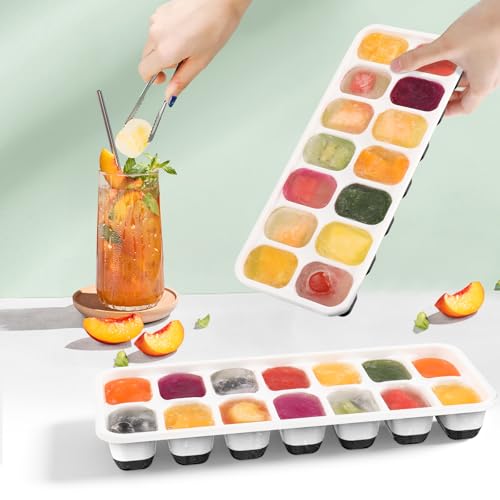 Bandeja para cubitos con tapa, pack de 4 silicona miniatura 7