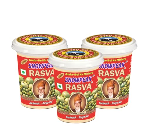Image of Snowpeak Rasva Fruit Mukhwaas| After Meal Indian Digestive Treat| Amla & Bel(Wood Apple) Mixture| Indian Origin Vegan and Gluten Free - Combo (Pack of 3 x 100g)