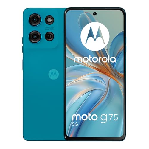 Motorola Moto G75 5G (XT2437-2) Dual Sim 8+256GB | International Model | GSM Factory Unlocked | Compatible with Metro PCS, T-Mobile, Mint, Tello | 6.78' LCD Display | 50MP Camera - (Blue)