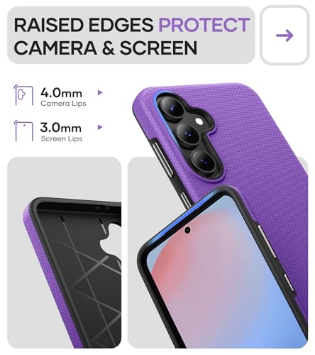 Image of SSLOTSCASE for Samsung Galaxy S24 FE Case Slim, Military Grade Shockproof Protective Drop Protection Sturdy Case Cover for Samsung S24 FE 5G 2024, Purple | Military Grade Shockproof Protective Drop Protection Sturdy Case Cover for Samsung S24 FE 5G 2024