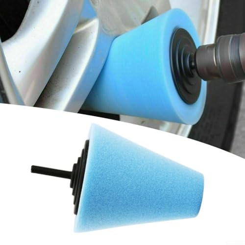 Cone Shaped Foam Polishing Sponge For Car Wheels With Tapered To Support Automotive Polishing