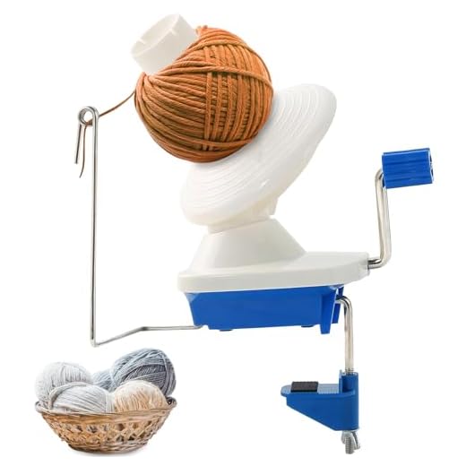 NATGAI Hand-Operated Yarn Ball Winder, Manual Wool Winder Holder for Swift Yarn Fiber String Ball