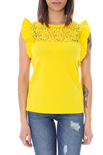 MORGAN DE TOI DILETA Top para Mujer L Amarillo