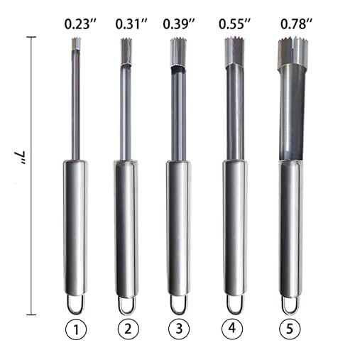 Reyinl QS22 6 Pieces Corer And Pitter Fruit & Vegetable Multi-Function Stainless Corer And Pitter Remover Set thumb #1