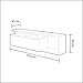 Habitdesign Modulo de TV Moderno, Mueble Salon, Modelo Blue-Tech, Color Blanco Brillo...