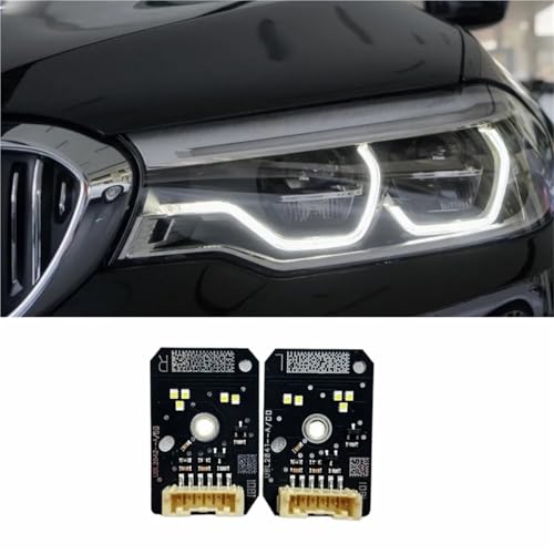 Image of 5 Pair Headlight DRL Module Chip Board White Color OE# 63117214939 Compatible With BMW Series G30 G31 G38 2016-2020
