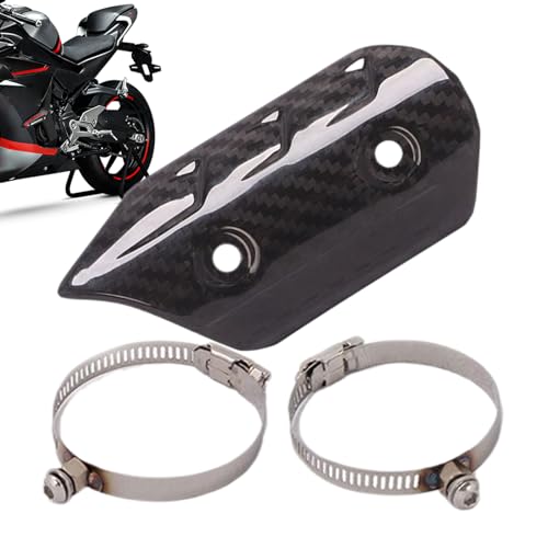 Protector contra el calor de tuberías: protector de seguridad para altas temperaturas, cubierta de escape de múltiples capas, aislamiento protector, perfecto para motos, scooters, vehículos todo terre