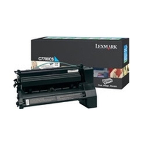 Toner Lexmark original Cyan C7700CS pour 6000 pages de documents nets
