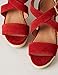 find. Wedge Crossover Suede Espadrille Sandalias con Plataforma Plana, Rojo Red, 37...