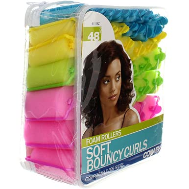 Conair Rollers, Foam, Bouncy Curls, 48 Ct (Pack Of 4) #TOP6