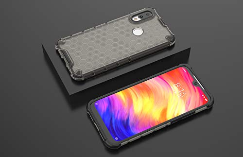 Image of for [ Mi Redmi Y3 ] Back Case Cover | Polycarbonate Hard Case Honeycomb |Camera Protection| Back Case for [ Mi Redmi Y3 ]- Black
