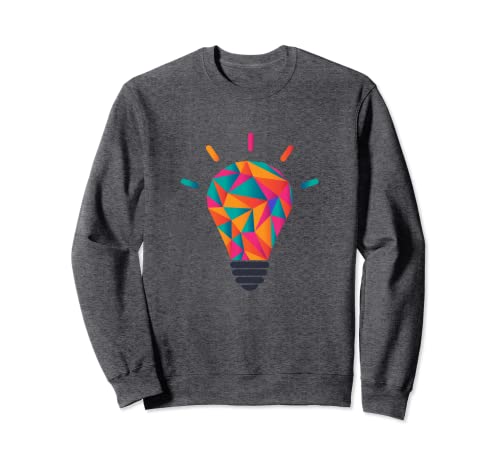 Idée T Shirt une lampe sur le t-shirt géométrique Sweatshirt