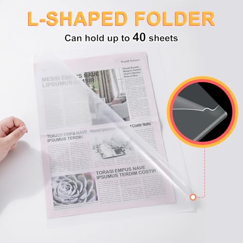 Pochette document plastique transparent A3 rigide lot de 15