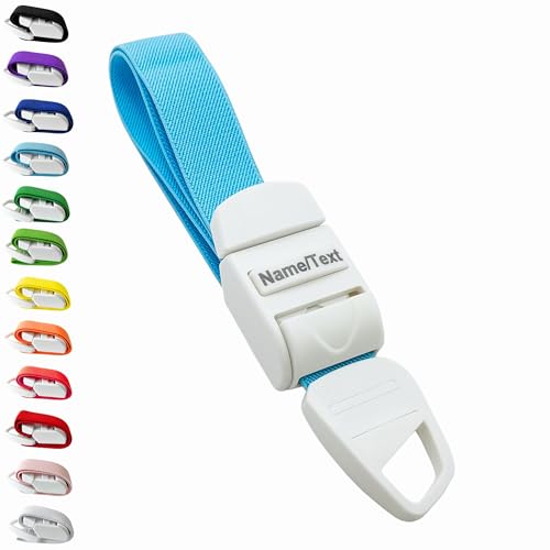 ROLSELEY Laccio Emostatico Medico Personalizzato con Fibbia con Testo Stampato - Rilascio Rapido e Lento - Tourniquet per ostetriche, paramedici, flebotomi - Idea Regalo per Infermieri - AZZURRO