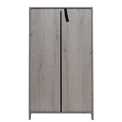 Iwell Large Storage Cabinet, Bathroom Storage Cabinet With 2 Drawers & 2 Shelves, Floor Cabinet For Living Room, Bedroom, Home Office, Grey #TOP7