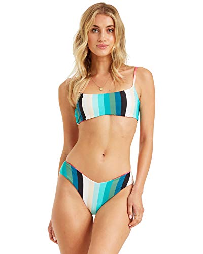 Billabong Women's Mini Crop Bikini Top, Multi, L