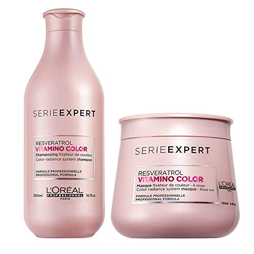 Serie Expert Resveratrol Vitamino Color Shampoo 10.1 Oz & Masque 8.4 Oz
