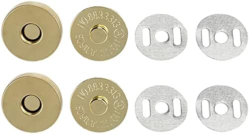 MAHAVIMOKSA 100Sets 18mm Wholesale Magnetic Button Clasp Snaps for DIY Craft Sewing Bag Purse Leather Clothing Scrapbooking (Gun Metal) image 5