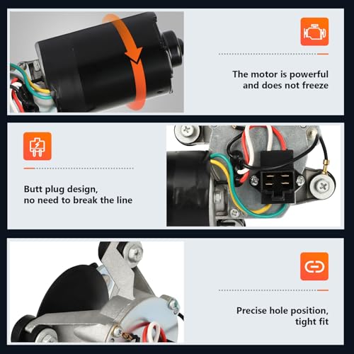 Image of cciyu Front Windshield Wiper Motor Replacement fit for 1997-2002 For Mitsubishi for Mirage,1997-2004 For Mitsubishi for Montero Sport MR192056, MR221974,43-4201,434201,