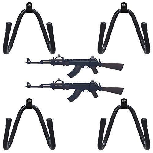 Pmsanzay Shortgun Wall Rack Rifle Wall Hanger - Hold up to 50 lbs - No Gun No Rifle - W Style
