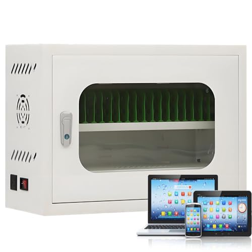 Image of UORDBY 20-60 Device USB Charging Cart, Mobile/Tablet/Laptop Charging Stations, 5V 2A Fast Charging, With Universal Wheels And Lock for Office, Classroom, Event Use 20slots