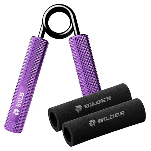 BILDER - Hand Grip Pinza per Le Mani in Metallo, Ideale per Allenamento Avambraccio, Mano e Polso, Potenzia la Muscolatura e Favorisce Il Recupero Funzionale, Attrezzi Palestra - Resistenza 50LB/23kg