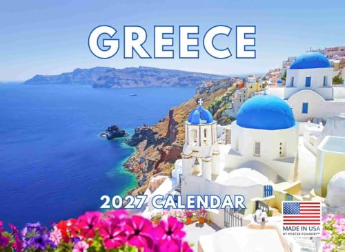 Greece Calendar 2027 Greek Calender Monthly Wall 12 Month