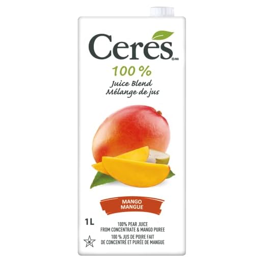 Ceres 100% All Natural Pure Fruit Juice Blend, Mango - Gluten Free, Rich in Vitamin C, No Added Sugar or Preservatives, Cholesterol Free - 33.8 FL OZ (Pack of 1)