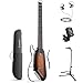 Donner HUSH-I スタンド付きセット サンバースト サイレントアコースティックギター イヤホン対応 集合住宅対応 夜間練習 ケース/イヤホン/チューナー/ピック/ストラップ付属 エレアコ ドナー