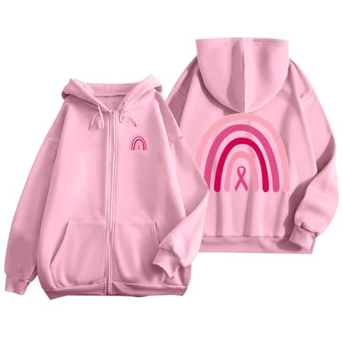 Sweat zippé femme avec poche et cordon de serrage imprimé pour l'automne hiver