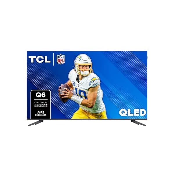 TCL 55-Inch Q68 QLED Pro 4K UHD Smart TV with Google TV (55Q681G, 2024 Model) Dolby Vision, Dolby Atmos, HDR Pro, Game Accelerator up to 120Hz, Voice Remote, Works with Alexa, Streaming Television