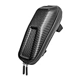 Fácil de instalar: la bolsa de tubo superior para bicicleta con adhesivo mágico es fácil de instalar y desmontar.