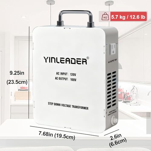 Image of Yinleader 2000W from 120V to 100V Step Down Voltage Transformer Converter