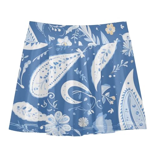 Girls Tennis Skirt with Built-in Shorts Flowy Skorts for Little Girl Skort Kids with Pockets2