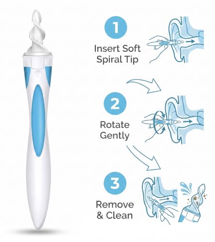 Image of Earwax Removal Product, comes with 16 Soft and Flexible Replacement Heads, Ear Cleaner, The Most Suitable for Removing Earwax, Earwax Removal Tool, The Best Choice for Removing Earwax