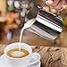 FlamGen Milk Frothing Pitcher with Stainless Steel 304, 12oz/350ml, Espresso Steaming Pitcher with Tick Mark, Decorating Art Pen, 16PCS Coffee Decorating Stencils for Cappuccino Latte Art