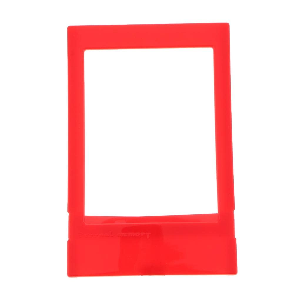 LOOM TREE® Table Top Desk Picture Frame Mini 3Inch Photo Holder Vertical Stand for Fujifilm Instax Mini 9 8+ 8 7S Instant Camera Accessory Kit Red