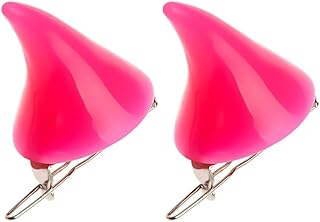 DUO ER 2 unids Chic Halloween Estéreo Estéreo Hornos Orejas Clip Horquilla Mujeres Pelo Play Barrettes Cosplay Accesorios for el Cabello (Color : Rose Red)