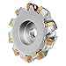 Pramet 6761575 ECON HN/S45HN09 Double Negative Standard Indexable Face Mill, 136.7 mm Dia Cutting, 40 mm Dia Shank, 63 mm OAL, HNGX/XNGX Insert, 5 mm Max Depth of Cut