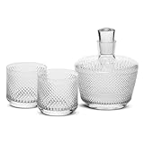 Photo Gallery krosno set per whisky e scotch, 750 ml, 2 bicchieri da 270 ml, 3 pezzi, perfetto da regalare, in vetro cristallino, con texture ruvida, lavaggio a mano Photo Gallery krosno set per whisky e scotch, 750 ml, 2 bicchieri da 270 ml, 3 pezzi, perfetto da regalare, in vetro cristallino, con texture ruvida, lavaggio a mano