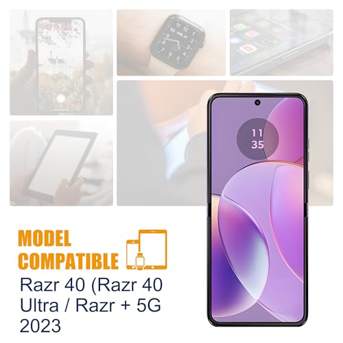 Image of BOVDRO-X Razr 40 /Razr 40 Ultra /Razr+ 5G 2023 LCD Display (with Fingerprint functionality) Replacement Compatible with XT2323-2 6.9 inch LCD Screen Display Touch Digitizer + Tool