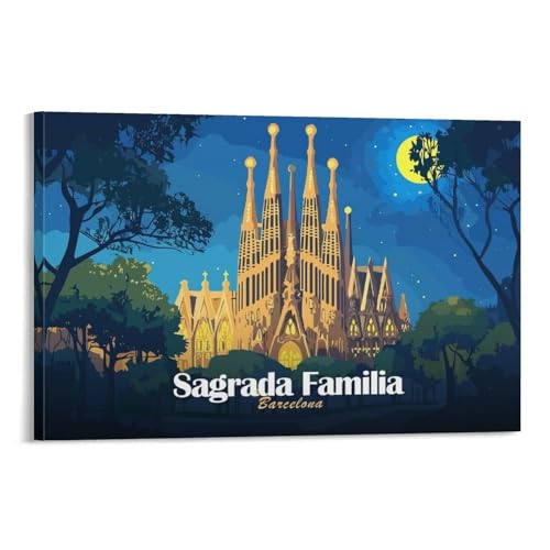 Tableau Sagrada Familia Barcelona pour revivre vos voyages en Espagne