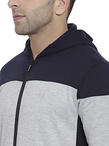 Image of CHKOKKO Men Winter Sports Running Zipper Stylish Jacket Grey 3XL