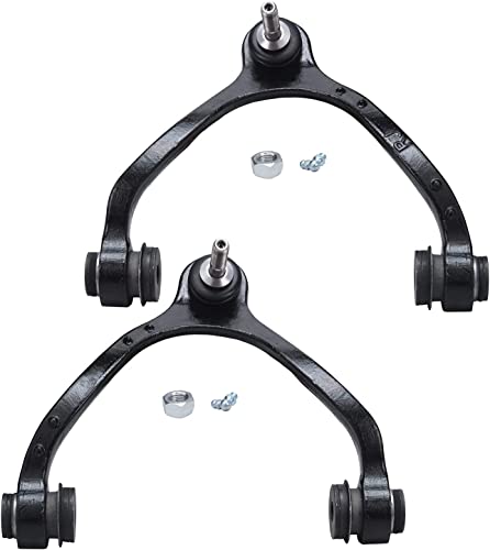 Image of Detroit Axle - 4pc Front End Control Arms Kit for 03-11 Ford Crown Victoria Lincoln Town Car Mercury Grand Marquis, 03-04 Marauder, 2 Upper Control Arms w /Ball Joints 2 Lower Ball Joints Replacement
