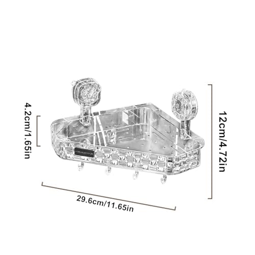 Panier de rangement étagère murale de douche sans perçage pratique - 7
