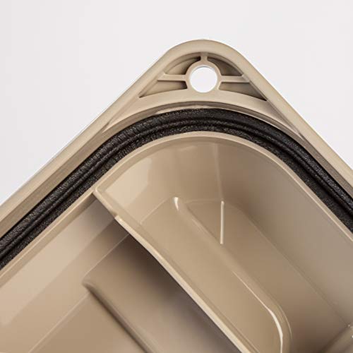 Iris Usa Sia-760D Store-It-All Weathertight Totes, 82 Quart, Brown/Beige, 4 Count #TOP5