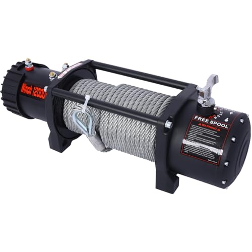 Winche Eléctrico 12V 12000LB Cuerda Acero para Vehículos miniatura 7
