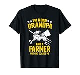 El diseño I'm A Dad Grandpa And A Farmer Nothing Scares Me con un tractor es para un padre agricultor, abuelo agrícola, ranchero, papá, abuelo o abuelo que vive en la granja que ama la agricultura.